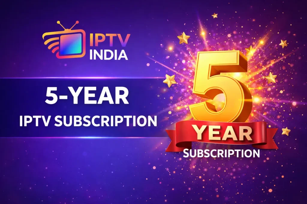5 year Indian iptv subscription