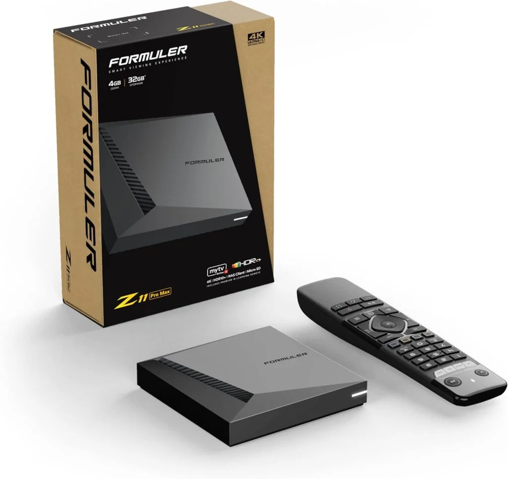 Formuler Z11 Pro Max Android IPTV box for 4K streaming and IPTV apps