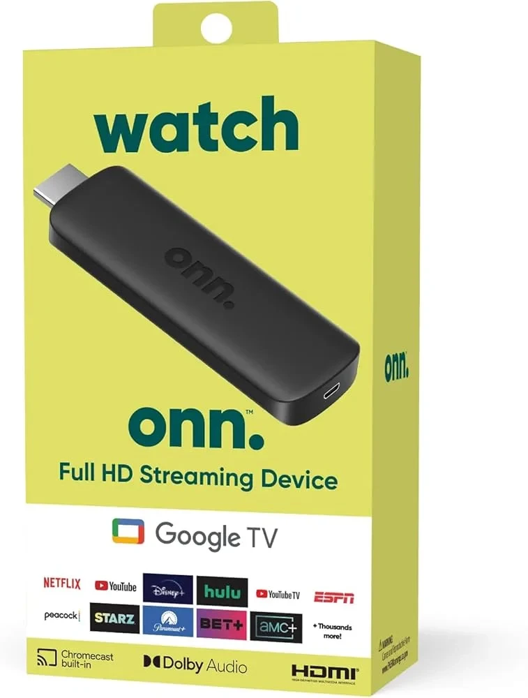 Onn Google TV streaming stick – affordable Android device for Indian IPTV subscription and 4K streaming