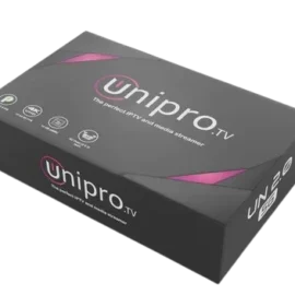 IPTV set top box device shown on transparent background